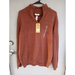 NWT Levi's Dockers fall sweater in Sequoia. High quality with metal zipper L